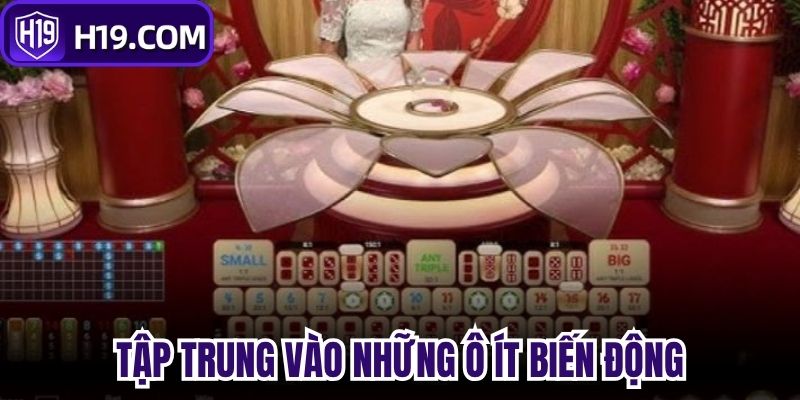 Tập trung vào những ô ít biến động 